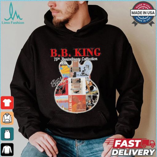 Original B.B. King 75th anniversary collection signatures guitar shirt