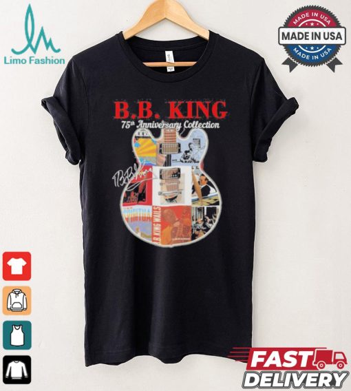 Original B.B. King 75th anniversary collection signatures guitar shirt