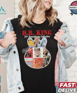 Original B.B. King 75th anniversary collection signatures guitar shirt
