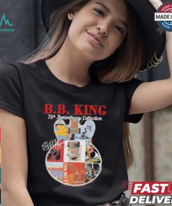 Original B.B. King 75th anniversary collection signatures guitar shirt
