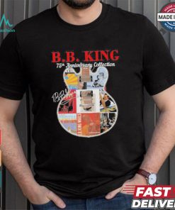Original B.B. King 75th anniversary collection signatures guitar shirt