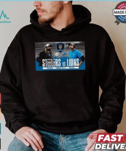 Original Detroit Lions vs Steelers 2024 NFL Preseason Showdown of the Year Game shirt