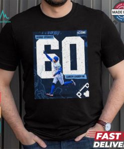 Original George Springer Toronto Blue Jays 60 Career Leadoff hr shirt