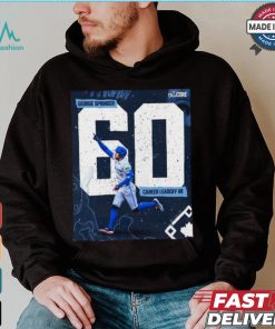 Original George Springer Toronto Blue Jays 60 Career Leadoff hr shirt