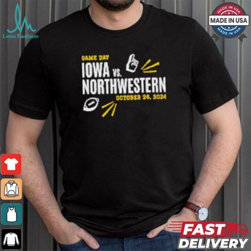 Original Iowa vs Northwestern October 26 2024 Game Day shirt