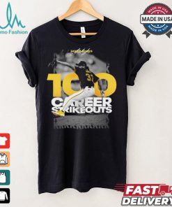 Original Jared Jones Pittsburgh Pirates 100 career strikeouts shirt