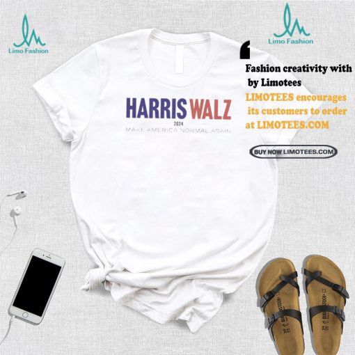 Original Kamala harris tim walz 2024 make america normal again shirt