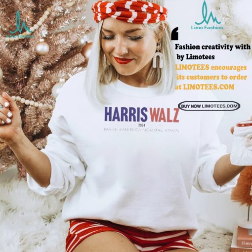 Original Kamala harris tim walz 2024 make america normal again shirt