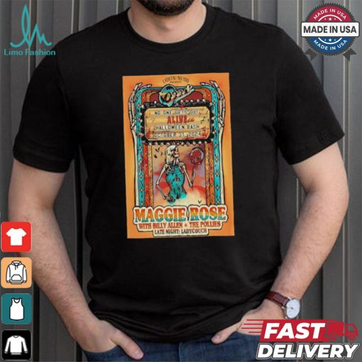 Original Maggie Rose With Billy Allen, The Pollies October 31, 2024 Poster shirt