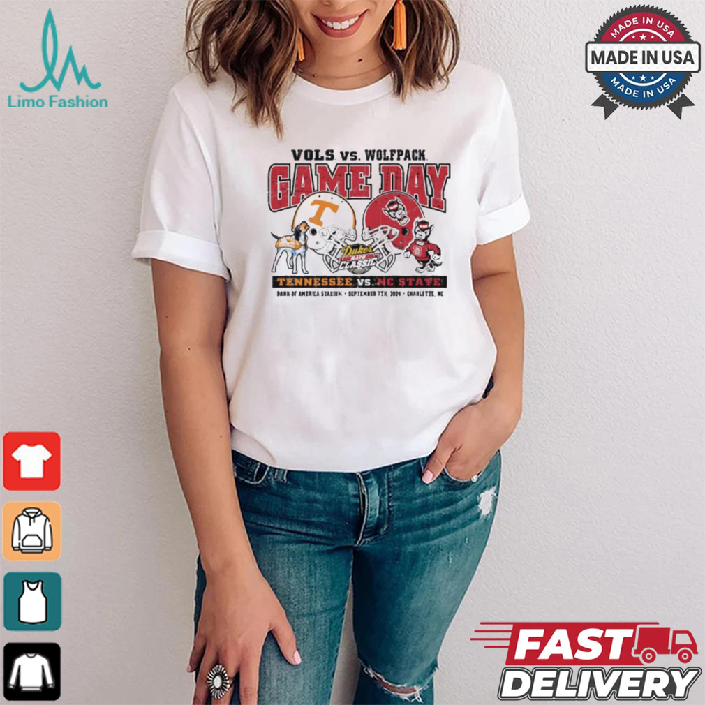 Original NC State Wolfpack 2024 Oxford Grey Duke’s Mayo Classic NC State vs. Tennessee T Shirt Original NC State Wolfpack 2024 Oxford Grey Duke’s Mayo Classic NC State vs. Tennessee T Shirt