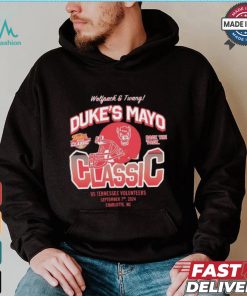 Original NC State Wolfpack Back The Pack 2024 Duke’s Mayo Classic Helmet shirt