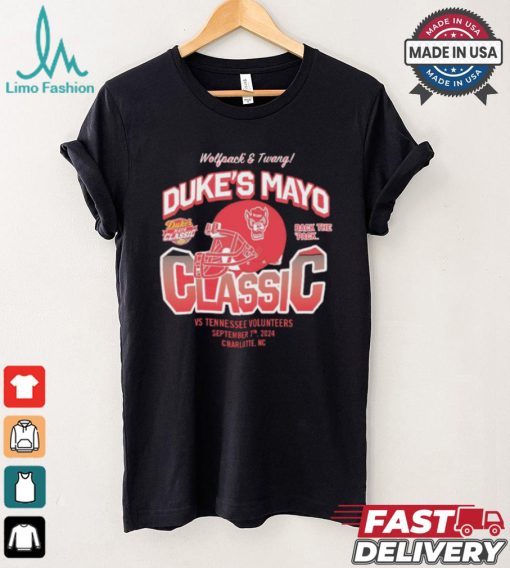 Original NC State Wolfpack Back The Pack 2024 Duke’s Mayo Classic Helmet shirt
