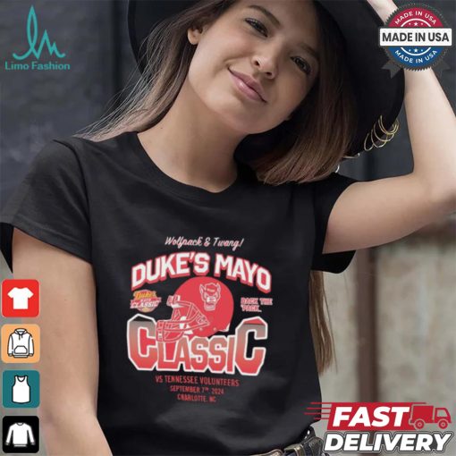 Original NC State Wolfpack Back The Pack 2024 Duke’s Mayo Classic Helmet shirt