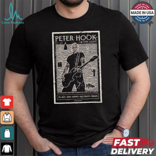Original Peter Hook And The Light In Brazil August 27, 2024 Audio, Sao Paulo Poster shirt