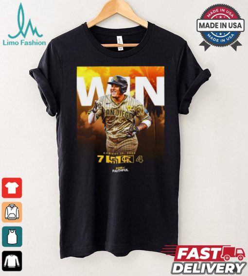 Original San Diego Padres Win 7 4 Cardinals August 26 2024 final score shirt