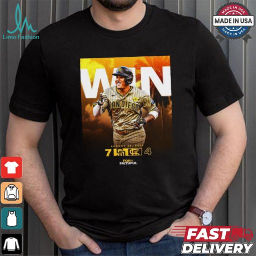 Original San Diego Padres Win 7 4 Cardinals August 26 2024 final score shirt