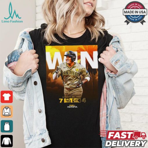 Original San Diego Padres Win 7 4 Cardinals August 26 2024 final score shirt