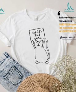 Original Small Cat and Harris Walz 2024 Sign T Shirt