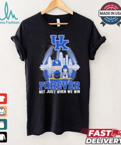 Original Snoopy and Charlie Watching Kentucky Wildcats Forever not just when we win 2024 shirt