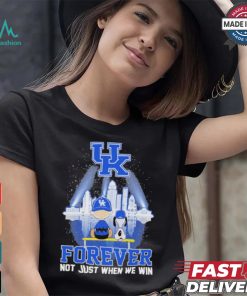 Original Snoopy and Charlie Watching Kentucky Wildcats Forever not just when we win 2024 shirt