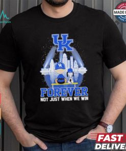 Original Snoopy and Charlie Watching Kentucky Wildcats Forever not just when we win 2024 shirt