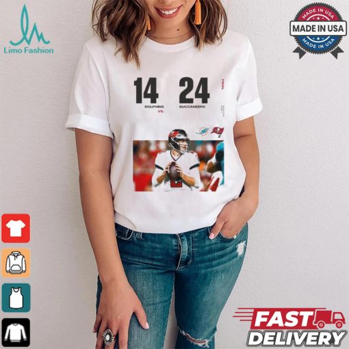 Original Tampa Bay Buccaneers Win 24 14 Miami Dolphins 2024 Preseason Game 3 Final Score Shirt