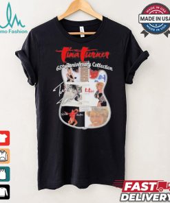 Original Tina Turner 65th anniversary collection signatures guitar shirt