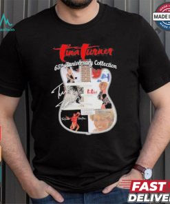 Original Tina Turner 65th anniversary collection signatures guitar shirt