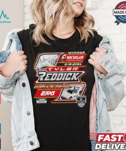 Original Tyler Reddick 23XI Racing 2024 FireKeepers Casino 400 Race Winner T Shirt
