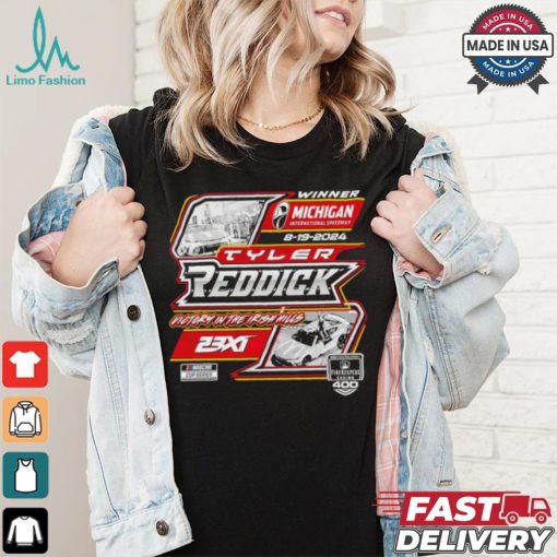 Original Tyler Reddick 23XI Racing 2024 FireKeepers Casino 400 Race Winner T Shirt