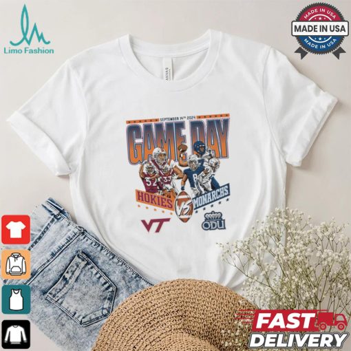 Original Virginia Tech Hokies vs Old Dominion Monarchs Football September 14th 2024 Game Day Matchup shirt