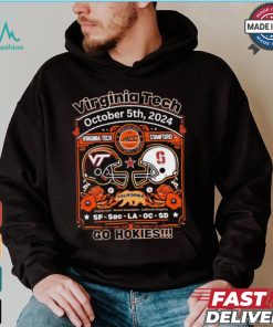 Original Virginia Tech Hokies vs Stanford Cardinal 2024 gameday shirt