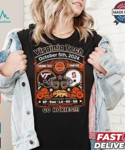 Original Virginia Tech Hokies vs Stanford Cardinal 2024 gameday shirt