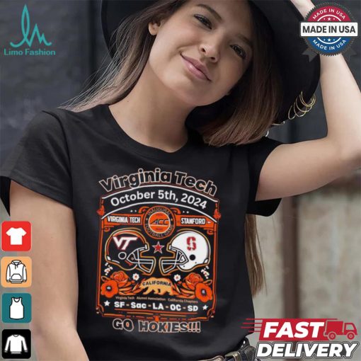 Original Virginia Tech Hokies vs Stanford Cardinal 2024 gameday shirt