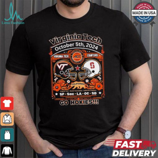 Original Virginia Tech Hokies vs Stanford Cardinal 2024 gameday shirt