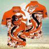 Minimalist Floral Detroit Tigers Tropical Hawaiian Shirt