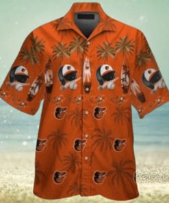 Orioles Beach Vibes Baseball Equipment Aloha Shirt