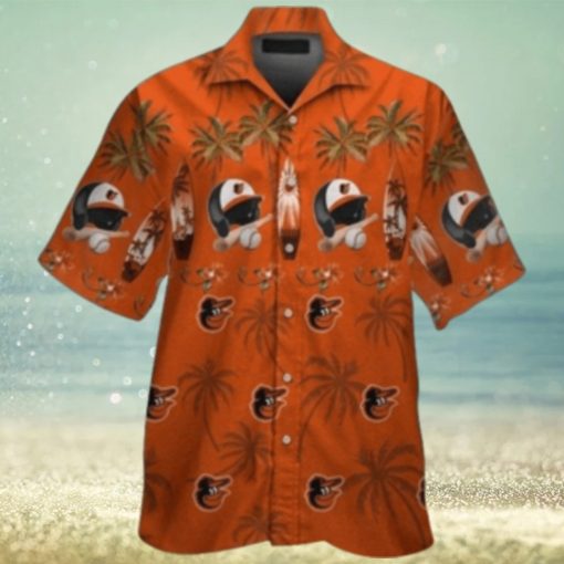 Orioles Beach Vibes Baseball Equipment Aloha Shirt