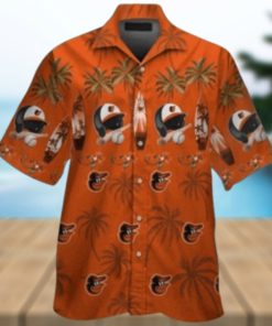 Orioles Beach Vibes Baseball Equipment Aloha Shirt