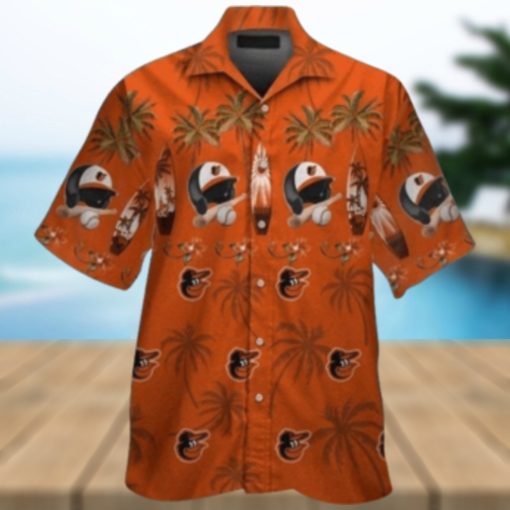 Orioles Beach Vibes Baseball Equipment Aloha Shirt