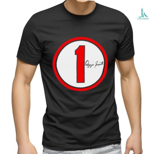 Ozzie Smith signature Number 1 circle shirt