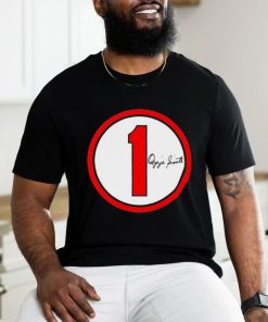 Ozzie Smith signature Number 1 circle shirt