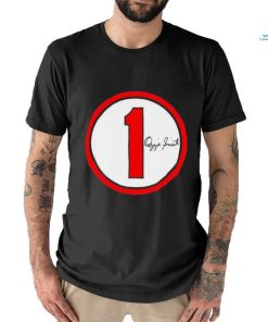 Ozzie Smith signature Number 1 circle shirt