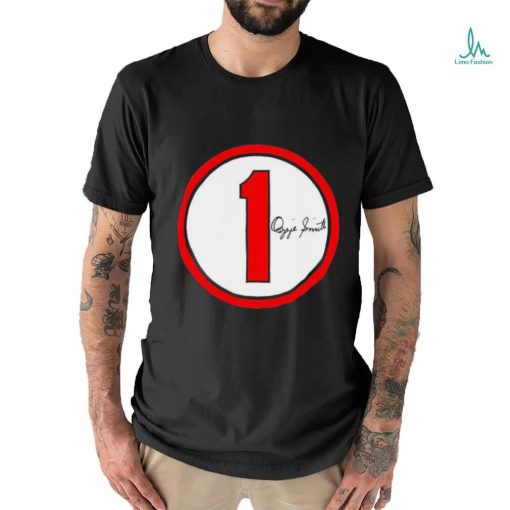 Ozzie Smith signature Number 1 circle shirt