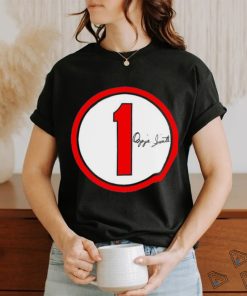 Ozzie Smith signature Number 1 circle shirt