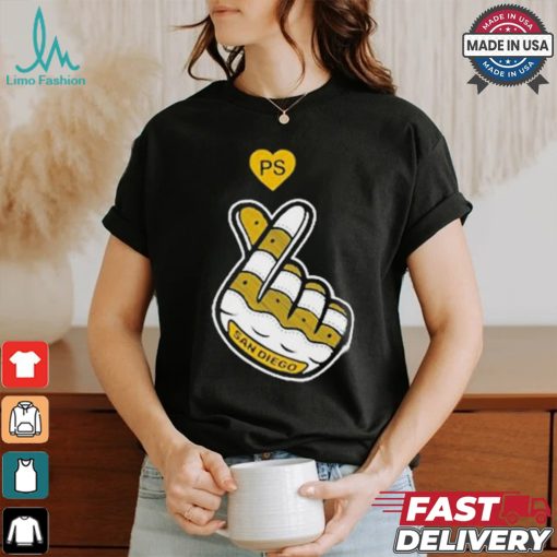 PS San Diego Finger Heart T shirts