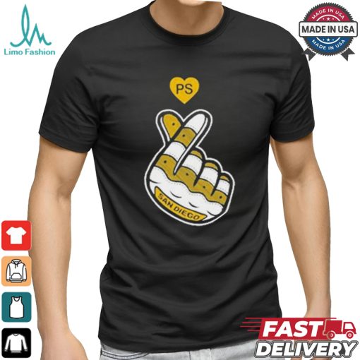 PS San Diego Finger Heart T shirts