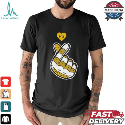 PS San Diego Finger Heart T shirts