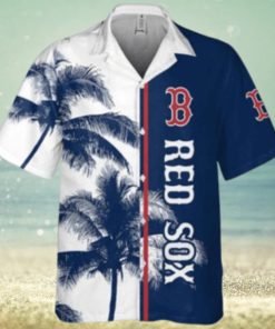 Palm Tree Breeze Boston Red Sox Split Hawaiian Shirt