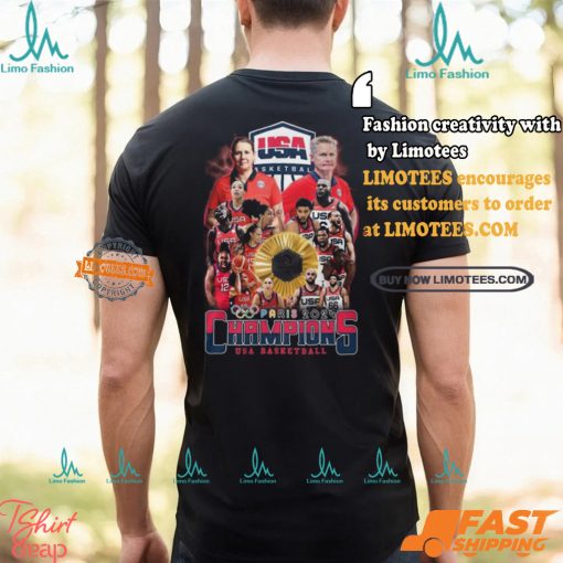Paris 2024 Champions USA Basketball T Shirt